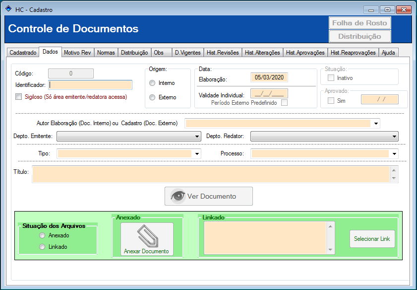 HCSGI - Controle de Docuemntos